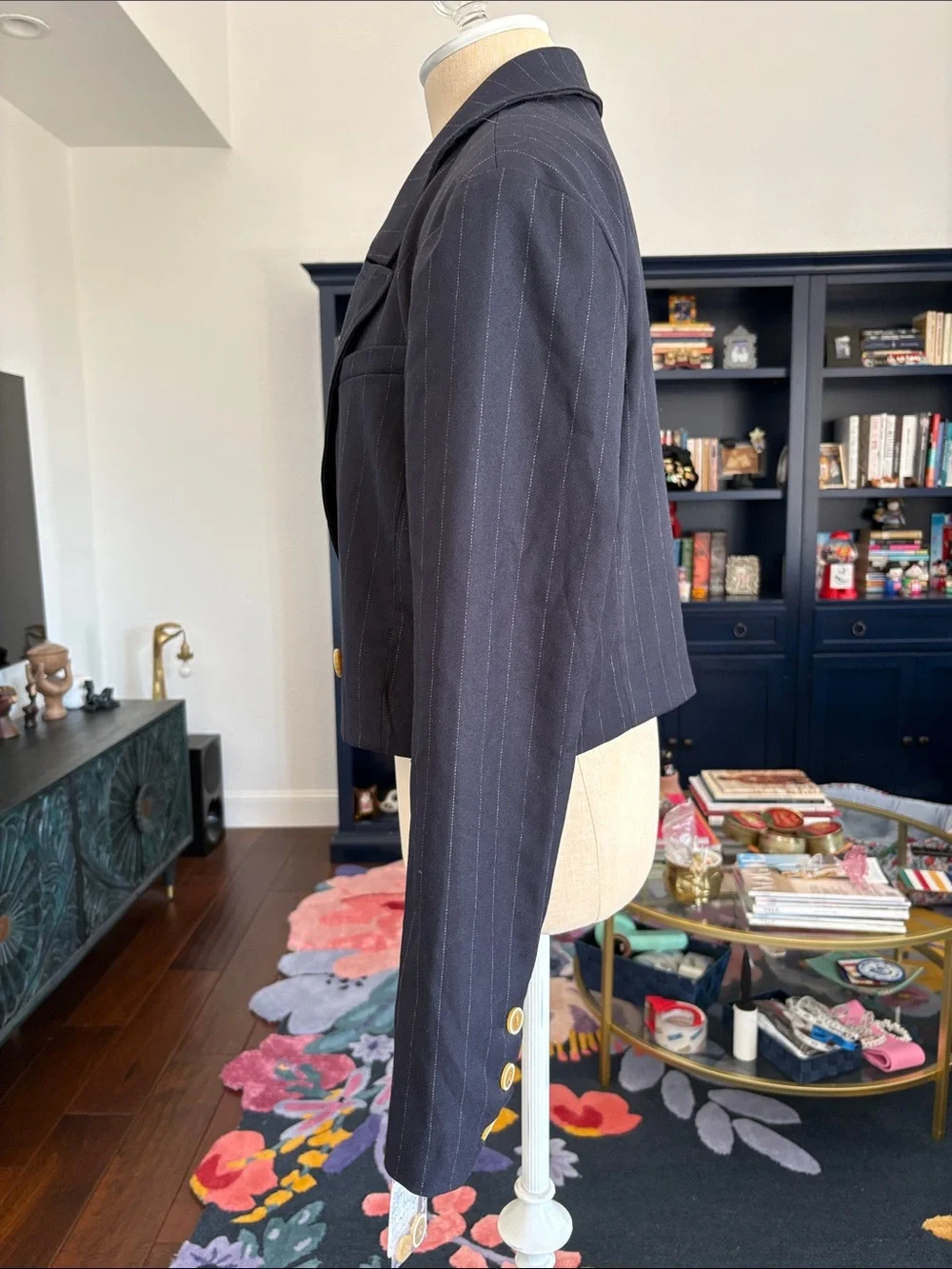 Free People tailored navy